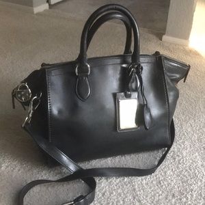 RALPH LAUREN Black leather luxury handbag